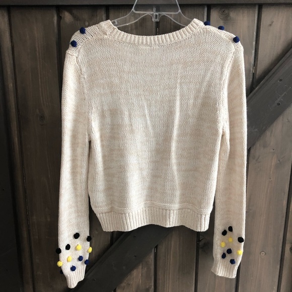SALE! Anthropologie MOTH Pom Pom Sweater - Picture 2 of 8